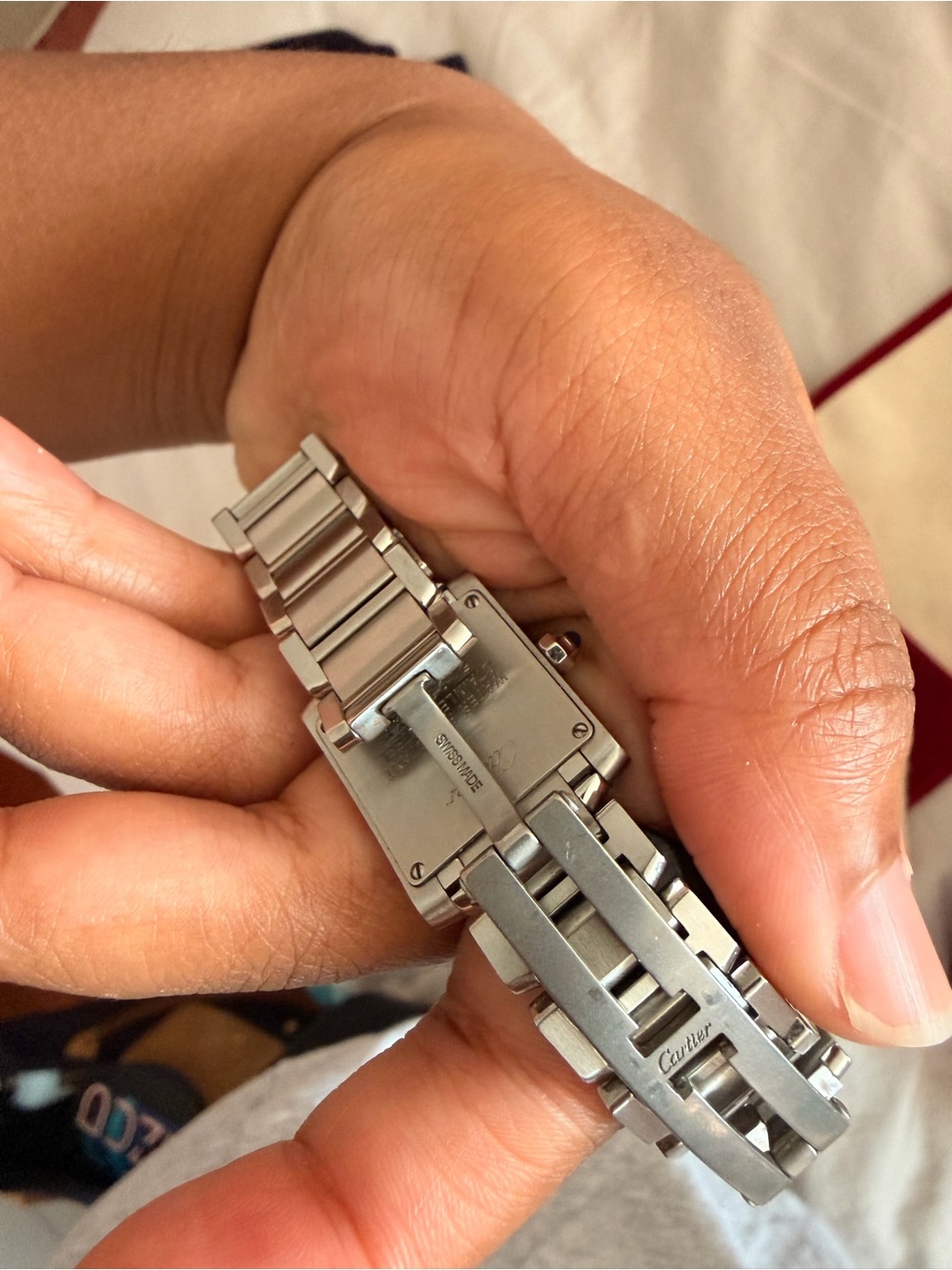 Cartier Steel Small Tank Française - Picture 4 of 6